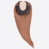 Crown Topper Hair Extensions, Silk Base, Colour 12 (Light Brown), Made With Remy Indian Human Hair