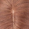 Crown Topper Hair Extensions, Silk Base, Colour 12 (Light Brown), Made With Remy Indian Human Hair