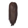 Crown Topper Hair Extensions, Silk Large Base, Colour 1B (Off Black), Made With Remy Indian Human Hair