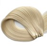 Genius Weft Hair Extensions – Light Pale Blonde (Color 22), 100% Remy Indian Human Hair