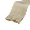 Genius Weft Hair Extensions – Platinum Blonde (Color 613), 100% Remy Indian Human Hair