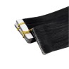 Color 1 (Jet Black), Invisible Tape-in Hair Extensions, Made With Remy Indian Human Hair