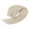 Color Grey, Invisible Tape-in Hair Extensions, Made With Remy Indian Human Hair