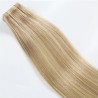 Mix Color 14/613 (Dark Ash Blonde/Platinum Blonde), Invisible Tape-in Hair Extensions, Made With Remy Indian Human Hair