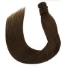 Color 2 (Darkest Brown), Wrap Around Ponytail Hair Extensions, Made With Remy Indian Human Hair