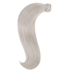 Wrap Around Ponytail Hair Extensions, Colour #Grey, Made With Remy Indian Human Hair