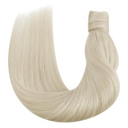 Wrap Around Ponytail Hair Extensions, Colour 60 (Lightest Blonde), Made With Remy Indian Human Hair