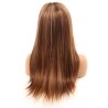 Lace Front Wig, Long Length, Mix Color 4/27 (Dark Brown / Honey Blonde), Made With Remy Indian Human Hair