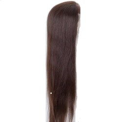 Lace Front Wig, Extra Long Length, Free-Style, Color 2 (Darkest Brown), Made With Remy Indian Human Hair