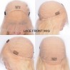 Lace Front Wig, Extra Long Length, Free-Style, Color 60 (Lightest Blonde), Made With Remy Indian Human Hair