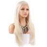 Lace Front Wig, Extra Long Length, Free-Style, Color 60 (Lightest Blonde), Made With Remy Indian Human Hair