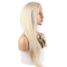 Lace Front Wig, Extra Long Length, Free-Style, Color 60 (Lightest Blonde), Made With Remy Indian Human Hair
