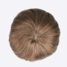 Color 6 (Medium Brown), Men's Frontal Hairpiece to Cover Partial Crown Area, Made With Remy Indian Human Hair