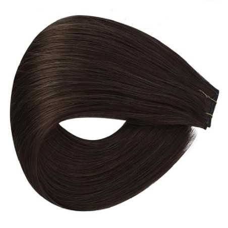 Genius Weft Hair Extensions – Off Black (Color 1B), 100% Remy Indian Human Hair
