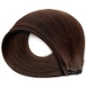 Genius Weft Hair Extensions – Darkest Brown (Color 2), 100% Remy Indian Human Hair