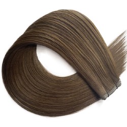 Genius Weft Hair Extensions – Darkest Brown (Color 2), 100% Remy Indian Human Hair