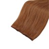 Genius Weft Hair Extensions – Dark Auburn (Color 30), 100% Remy Indian Human Hair