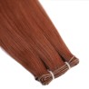 Genius Weft Hair Extensions – Dark Copper Red (Color 350), 100% Remy Indian Human Hair