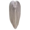 Silk Base Hair Topper – Silver Grey, 100% Remy Indian Human Hair