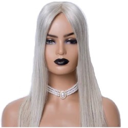 Silk Base Hair Topper – Silver Grey, 100% Remy Indian Human Hair