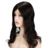 Swiss Lace Hair Topper – Off Black (Color 1B), 100% Remy Indian Human Hair