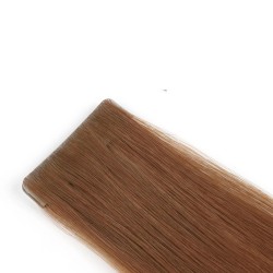 Invisible Tape-In Hair Extensions – Dark Auburn (Color 30), 100% Remy Indian Human Hair