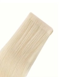 Invisible Tape-In Hair Extensions – Light Pale Blonde (Color 22), 100% Remy Indian Human Hair