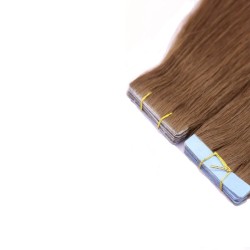 Invisible Tape-In Hair Extensions – Light Pale Blonde (Color 22), 100% Remy Indian Human Hair