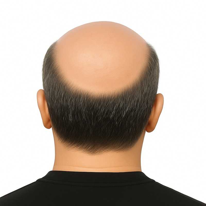 Men’s Hair System – Off Black with 30% Grey Hair (Color 1B30), Full French Lace Base, 100% Remy Indian Human Hair