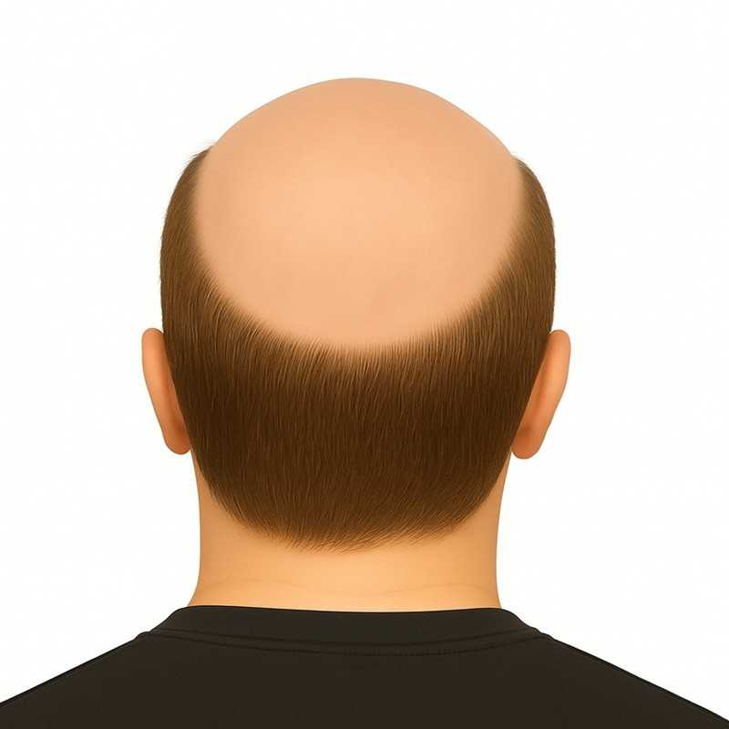 Men’s Hair System – Medium Brown (Color 6), Full French Lace Base, 100% Remy Indian Human Hair