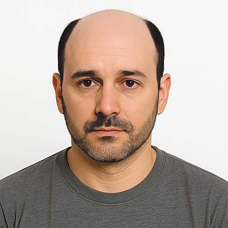 Men’s Hair System – Jet Black (Color 1), Full Swiss Lace Base, 100% Remy Indian Human Hair