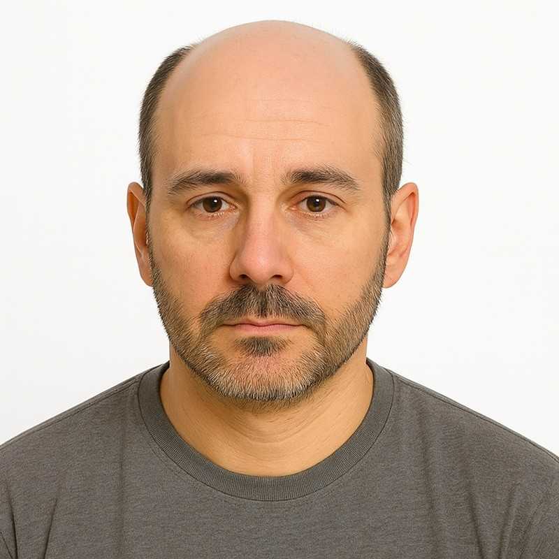 Men’s Hair System – Off Black with 30% Grey Hair (Color 1B30), Full Swiss Lace Base, 100% Remy Indian Human Hair