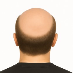 Men’s Hair System – Light Brown with Ash Tone (Color 7ASH), Full Swiss Lace Base, 100% Remy Indian Human Hair