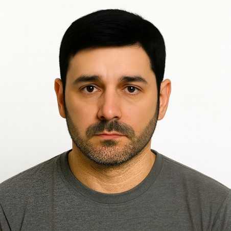 Men's Hair System - Black (Color 1A), Ultra-Thin 0.03mm Skin Base, 100% Remy Indian Human Hair