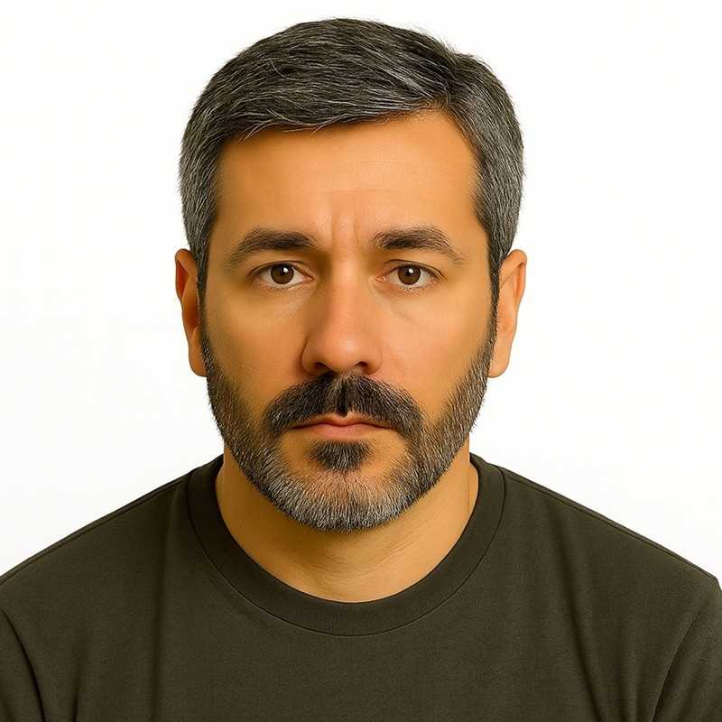 Men's Hair System - Off Black with 30% Grey Hair (Color 1B30), Ultra-Thin 0.03mm Skin Base, 100% Remy Indian Human Hair