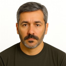 Men's Hair System - Off Black with 40% Grey Hair (Color 1B40), Ultra-Thin 0.03mm Skin Base, 100% Remy Indian Human Hair