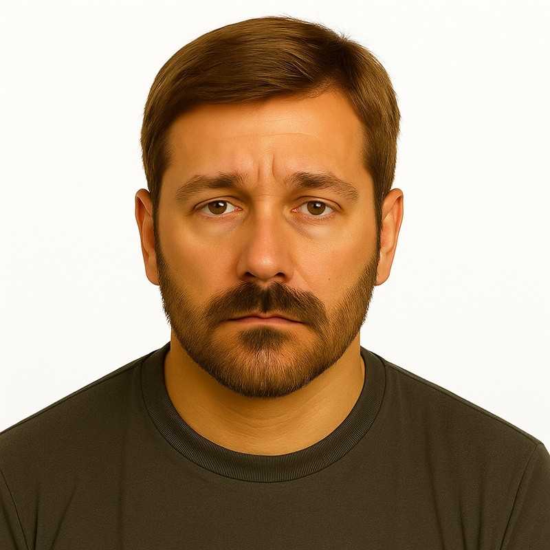 Men's Hair System - Light Brown with Ash Tone (Color 7ASH), Ultra-Thin 0.03mm Skin Base, 100% Remy Indian Human Hair