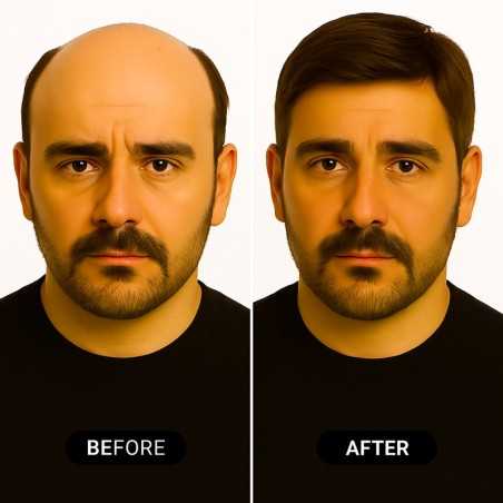 Men’s Hair System – Dark Brown (Color 4), Super-Thin 0.06mm Skin Base, 100% Remy Indian Human Hair