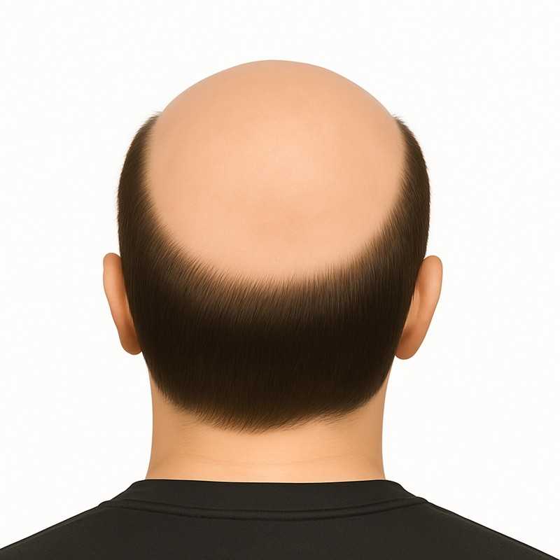 Men’s Hair System – Off Black (Color 1B), Super-Thin 0.08mm Skin Base, 100% Remy Indian Human Hair