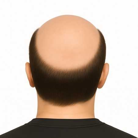 Men’s Hair System – Off Black (Color 1B), Super-Thin 0.08mm Skin Base, 100% Remy Indian Human Hair