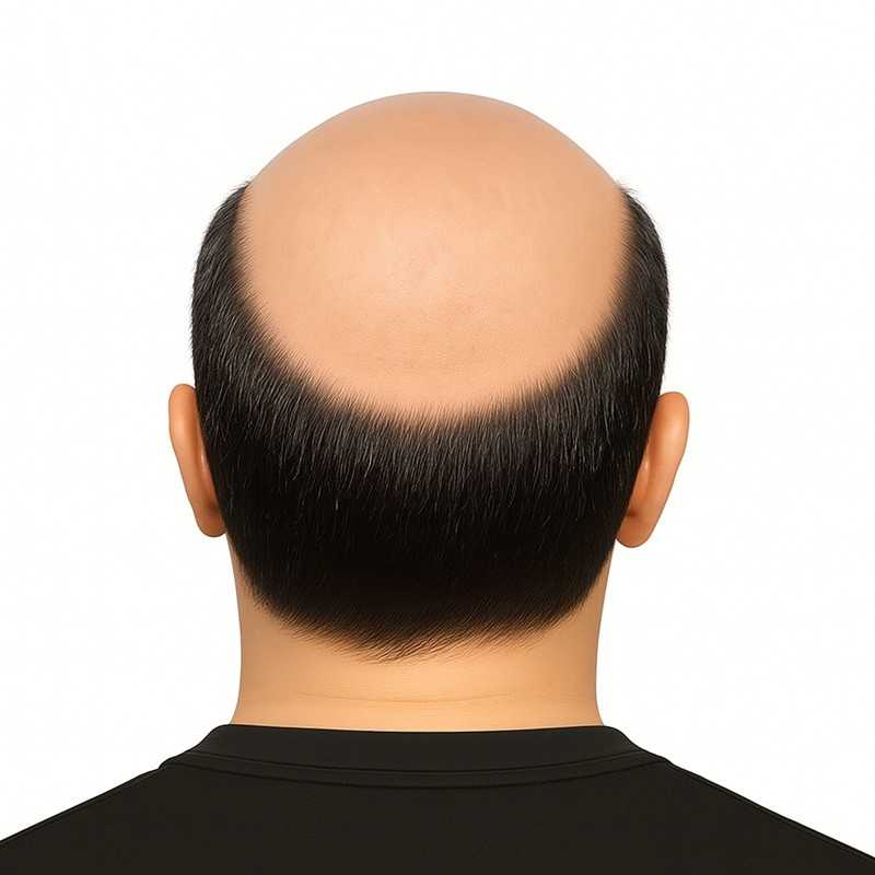 Men’s Hair System – Off Black 10% Grey Hair (Color 1B10), Super-Thin 0.08mm Skin Base, 100% Remy Indian Human Hair