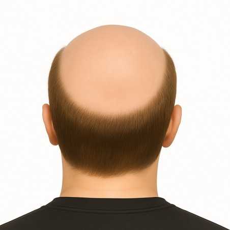 Men’s Hair System – Dark Brown (Color 4), Super-Thin 0.08mm Skin Base, 100% Remy Indian Human Hair