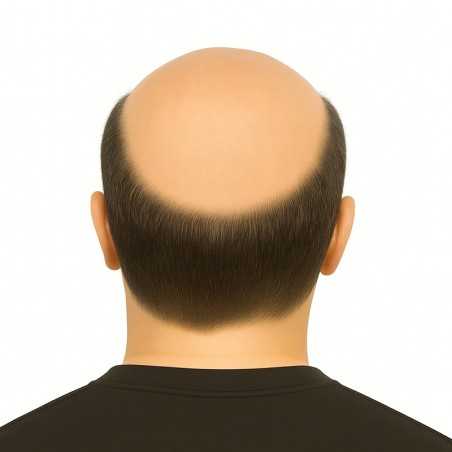 Men’s Hair System – Dark Brown with Ash Tone (Color 4ASH), Super-Thin 0.08mm Skin Base, 100% Remy Indian Human Hair