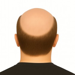 Men’s Hair System – Medium Brown (Color 6), Super-Thin 0.08mm Skin Base, 100% Remy Indian Human Hair