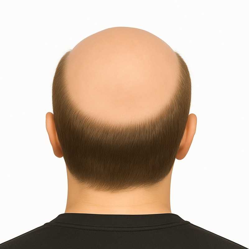 Men’s Hair System – Light Brown with Ash Tone (Color 7ASH), Super-Thin 0.08mm Skin Base, 100% Remy Indian Human Hair