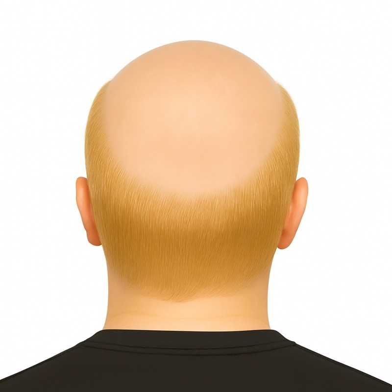 Men’s Hair System – Light Blonde (Color 22), Super-Thin 0.08mm Skin Base, 100% Remy Indian Human Hair