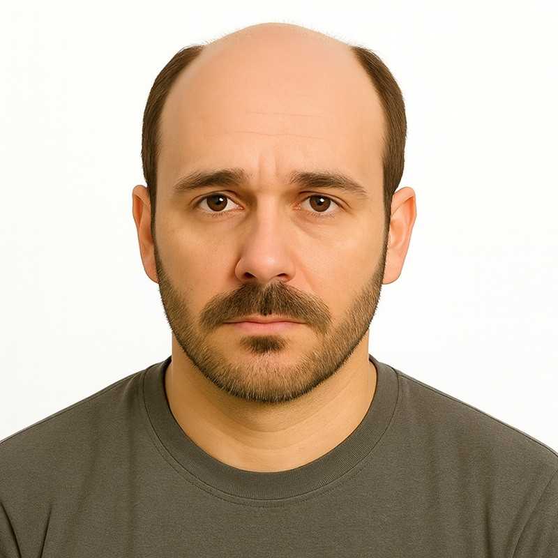 Men's Hair System – Medium Brown (Color 6), Super Fine Welded Mono Base, 100% Remy Indian Human Hair