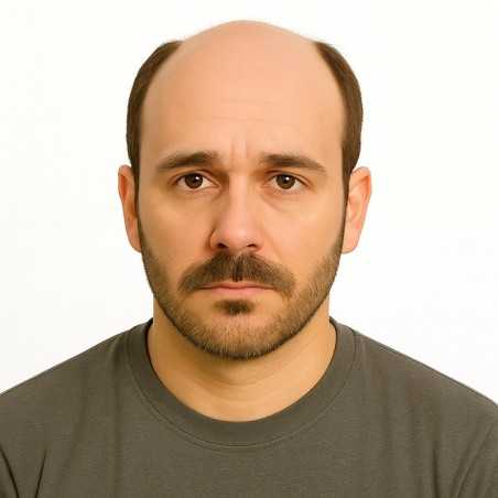 Men's Hair System – Medium Brown (Color 6), Super Fine Welded Mono Base, 100% Remy Indian Human Hair