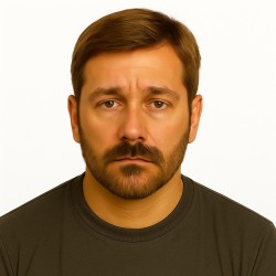 Men's Hair System – Light Brown with Ash Tone (Color 7ASH), Super Fine Welded Mono Base, 100% Remy Indian Human Hair