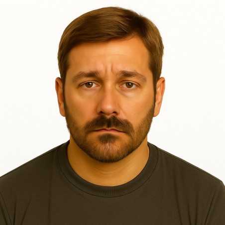 Men's Hair System – Light Brown with Ash Tone (Color 7ASH), Super Fine Welded Mono Base, 100% Remy Indian Human Hair